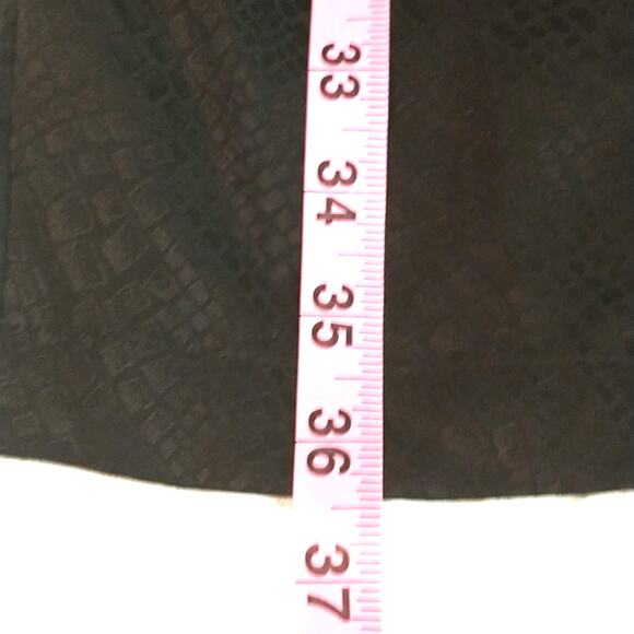 Kenar Silk Spaghetti Strap Dress Women's Sz 6 Black Eyelash Lace V Neck Pleated - Picture 13 of 16